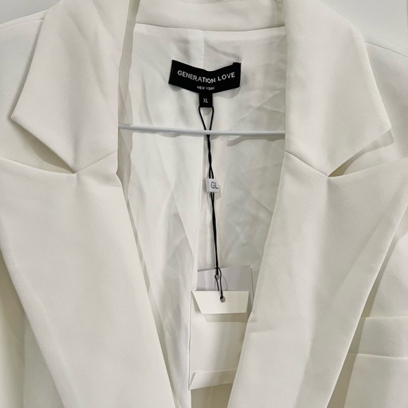 Generation Love NWT Delilah Crepe Blazer size XL white - Picture 5 of 16